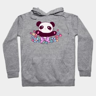 Cute Flowery Panda Hoodie